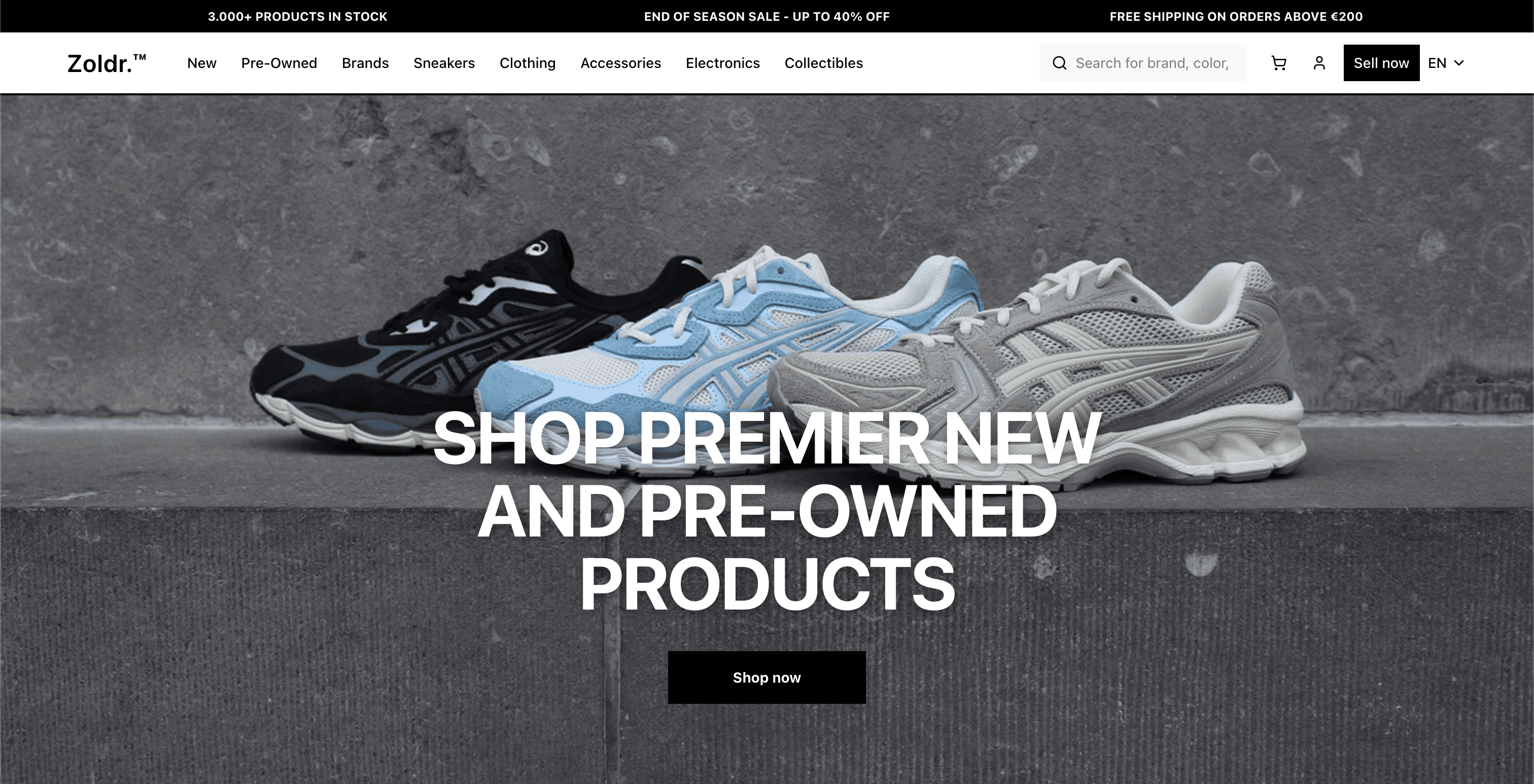 E-commerce Homepage
